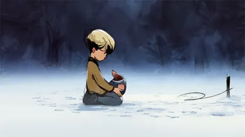 Мальчик, крот, лис и лошадь — кадр 4